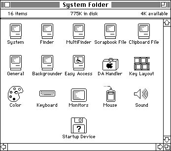 Mac OS System 6 Finder (1988)